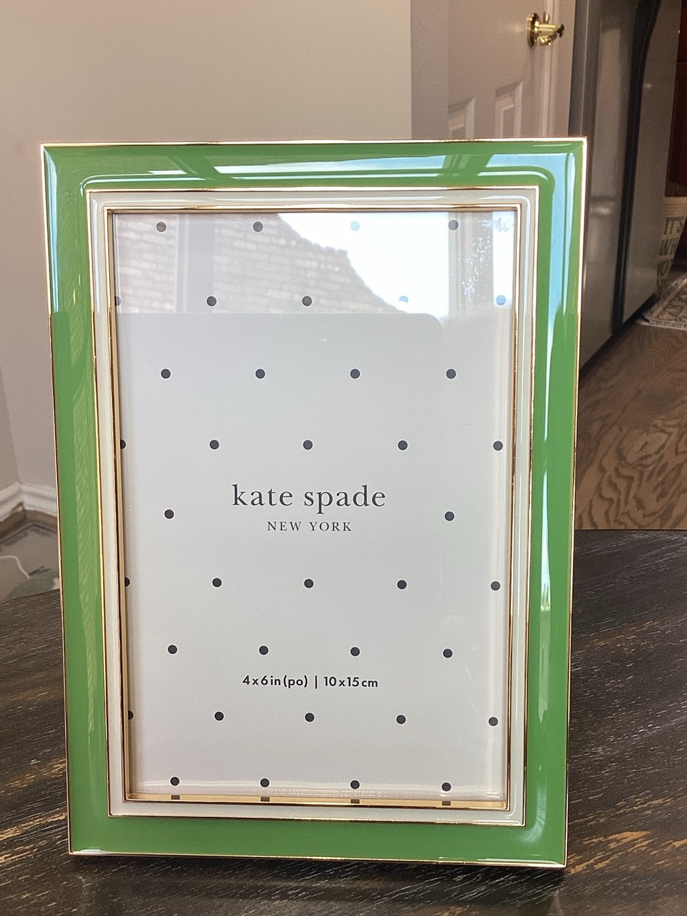 kate spade x Lenox Sitting Pretty Green 4 x 6 Picture Frame